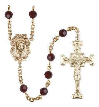 Gold-Plated 6mm Madonna Rosary