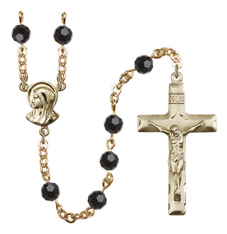 Gold-Plated 6mm Madonna Rosary