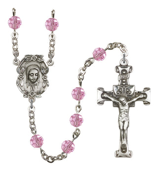 Silver-Plated 6mm Madonna Rosary