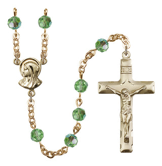 Gold-Plated 6mm Madonna Rosary
