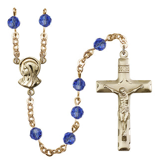 Gold-Plated 6mm Madonna Rosary