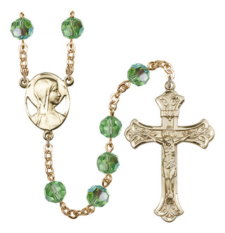 Gold-Plated 8mm Madonna Rosary