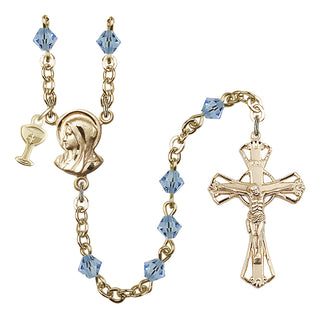 Gold-Plated 5mm Madonna Rosary
