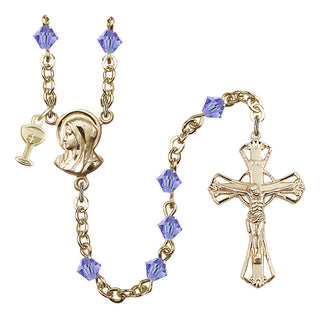 Gold-Plated 5mm Madonna Rosary