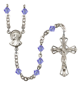 Silver-Plated 5mm Madonna Rosary