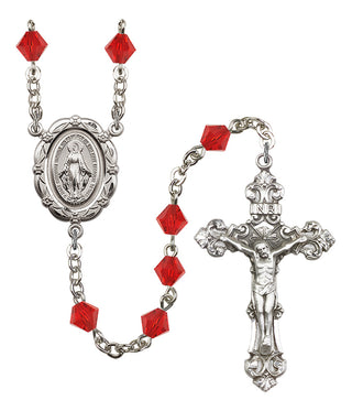 Silver-Plated 6mm Miraculous Rosary