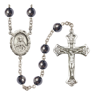 Sterling Silver 8mm Hematite 3-Way Rosary