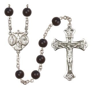 Sterling Silver 8mm 3-Way Rosary