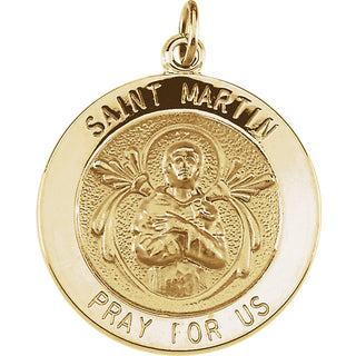 14K Yellow Gold St. Martin De Porres Pendant