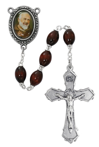 St Padre Pio Rosary - Engravable