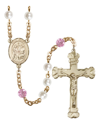 Gold-Plated 6mm Holy Family Rosary