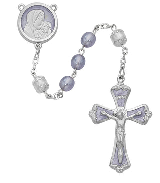 Lavender Pearl Rosary