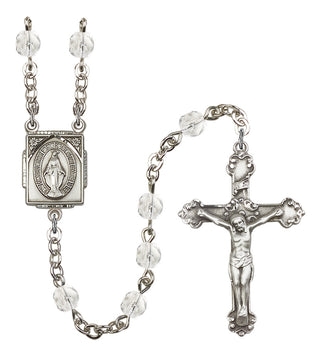 Silver-Plated 6mm Miraculous Rosary