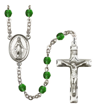 Silver-Plated 6mm Miraculous Rosary