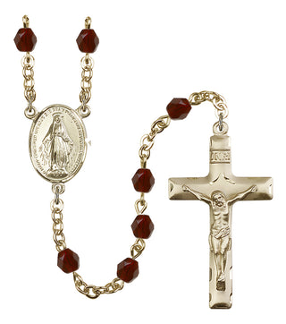 Gold-Plated 6mm Miraculous Rosary