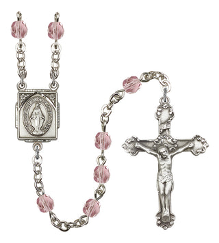 Silver-Plated 6mm Miraculous Rosary