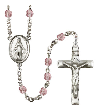 Silver-Plated 6mm Miraculous Rosary