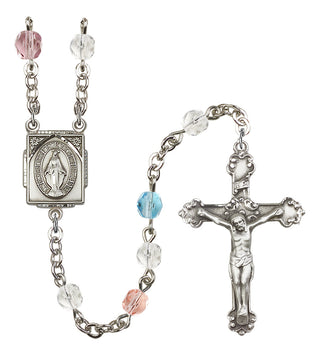Silver-Plated 6mm Miraculous Rosary