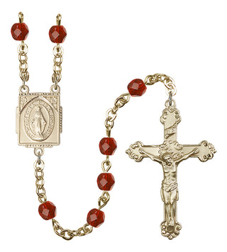 Gold-Plated 6mm Miraculous Rosary