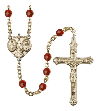 Gold-Plated 6mm 3-Way Rosary