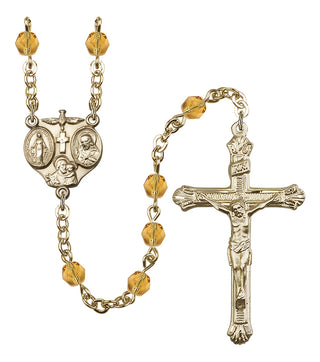 Gold-Plated 6mm 3-Way Rosary
