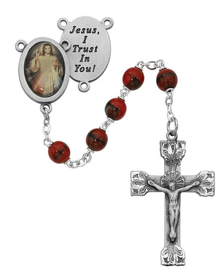 Red Divine Mercy Rosary