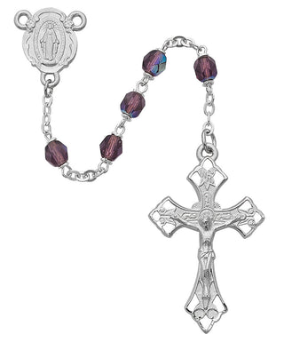 Dark Amethyst Rosary Bracelet
