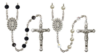 Silver-Plated 6mm Miraculous Rosary