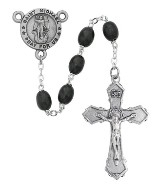 XBlack Saint Michael Rosary