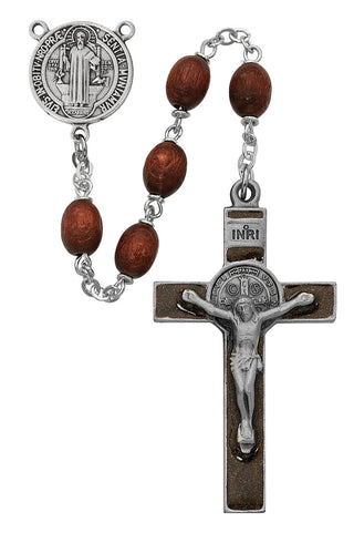 Brown Saint Benedict Rosary