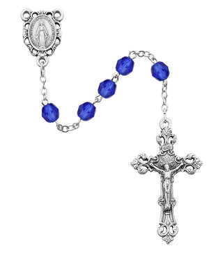 6MM AB Blue/September Rosary