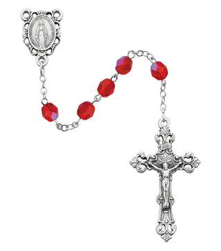 Red Glass July Rosary 