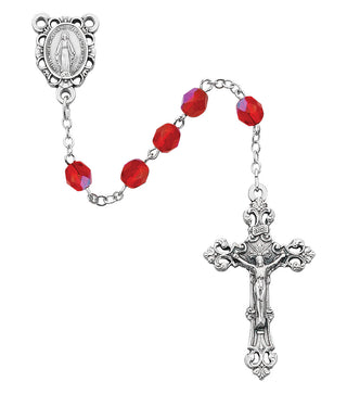 6MM Ruby/July Rosary