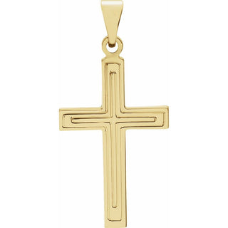 14K Yellow Gold Cross Pendant