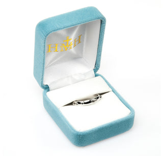 Small Sterling Silver Rosary Ring Size 5