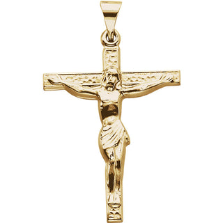 14K Yellow Gold Cross with  Crucifix at Catholic Shop