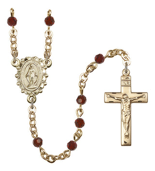 Gold-Plated 4mm Miraculous Rosary