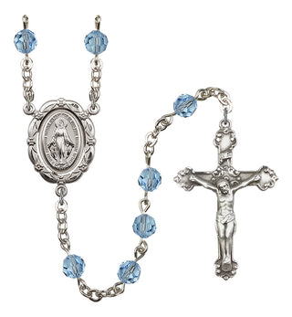 Silver-Plated 6mm Miraculous Rosary