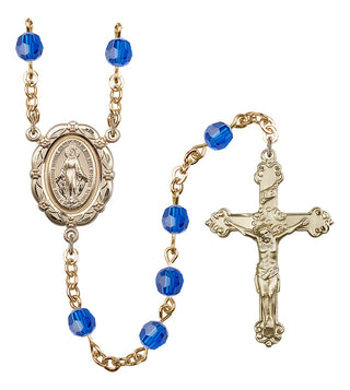 Gold-Plated 6mm Miraculous Rosary