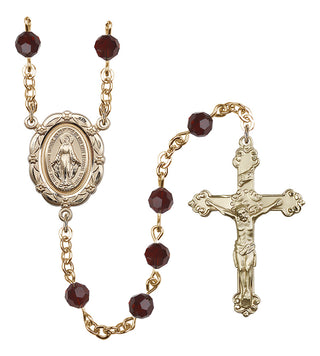 Gold-Plated 6mm Miraculous Rosary
