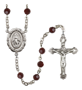 Silver-Plated 6mm Miraculous Rosary
