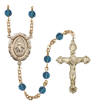 Gold-Plated 6mm Miraculous Rosary