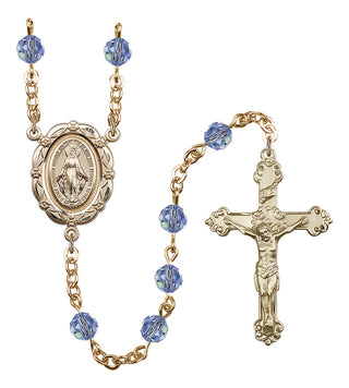 Gold-Plated 6mm Miraculous Rosary