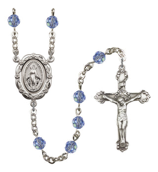 Silver-Plated 6mm Miraculous Rosary