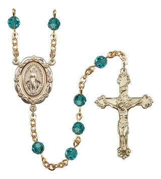 Gold-Plated 6mm Miraculous Rosary