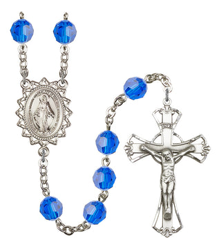 Silver-Plated 8mm Miraculous Rosary