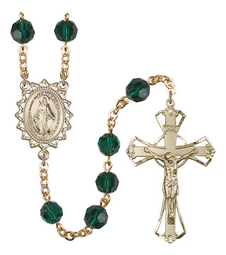 Gold-Plated 8mm Miraculous Rosary