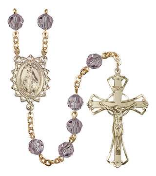 Gold-Plated 8mm Miraculous Rosary