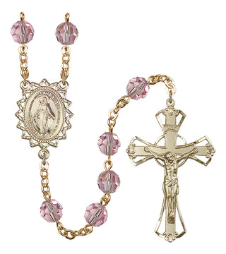 Gold-Plated 8mm Miraculous Rosary