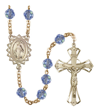 Gold-Plated 8mm Miraculous Rosary